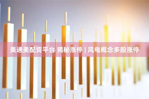 美通美配资平台 揭秘涨停 | 风电概念多股涨停
